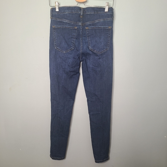 Free People High Rise Busted Knee Skinny Jeans - Picture 5 of 7